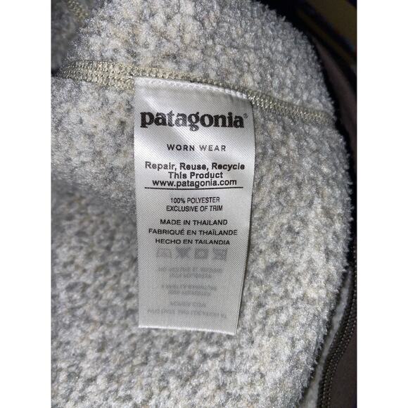 Patagonia Men’s Large Brown Long Sleeve Quarter Zip Sweater GUC Work Wear Top - Picture 8 of 12